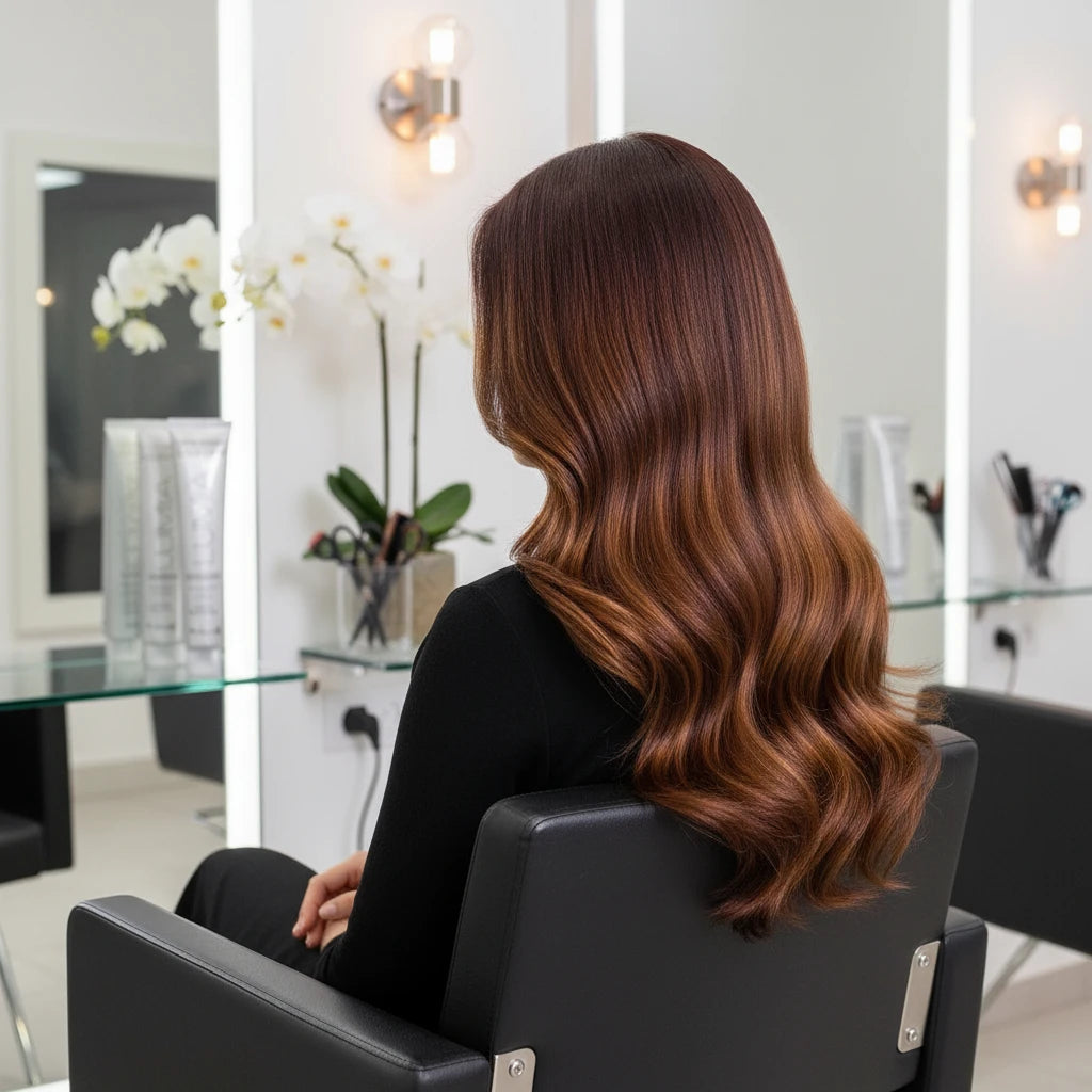 6.63 Lumia Dark Mahogany Golden Brown Hair Dye - Tulipa Hair & Beauty