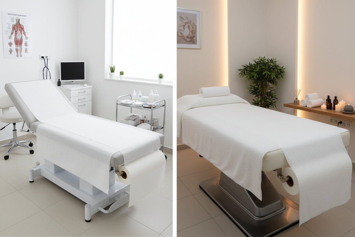 Premium Disposable Couch Rolls – 9-Pack for Salons, Clinics, and Spas- Buy from Salonservdirect LE5 5LD