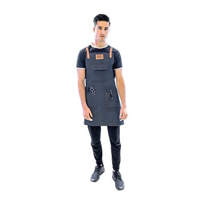 Artero Barber Blue Denim Apron - Tulipa Hair & Beauty