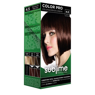 4.5 - Sublime Night Red Professional Hair Color Cream - Tulipa Hair & Beauty 