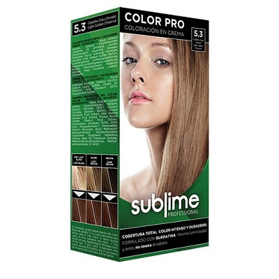 5.3 - Sublime Professional Light Golden Chestnut Hair Colour - 110ml - Tulipa Hair & Beauty 