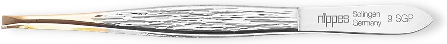 Nippes of Solingen Gold  Tweezer Angled Point 9SGP - Tulipa Hair & Beauty 