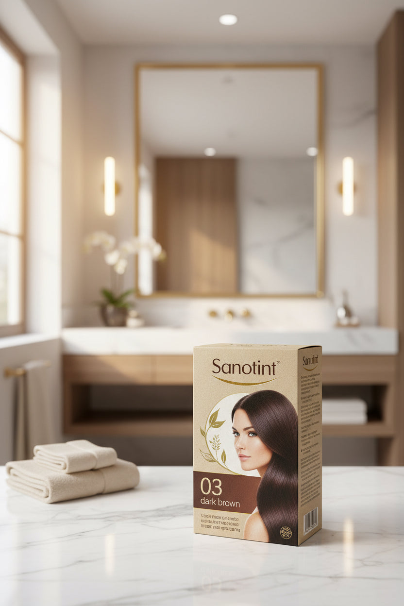 03 Sanotint Natural Brown Hair dye without ammonia - Tulipa Hair & Beauty 