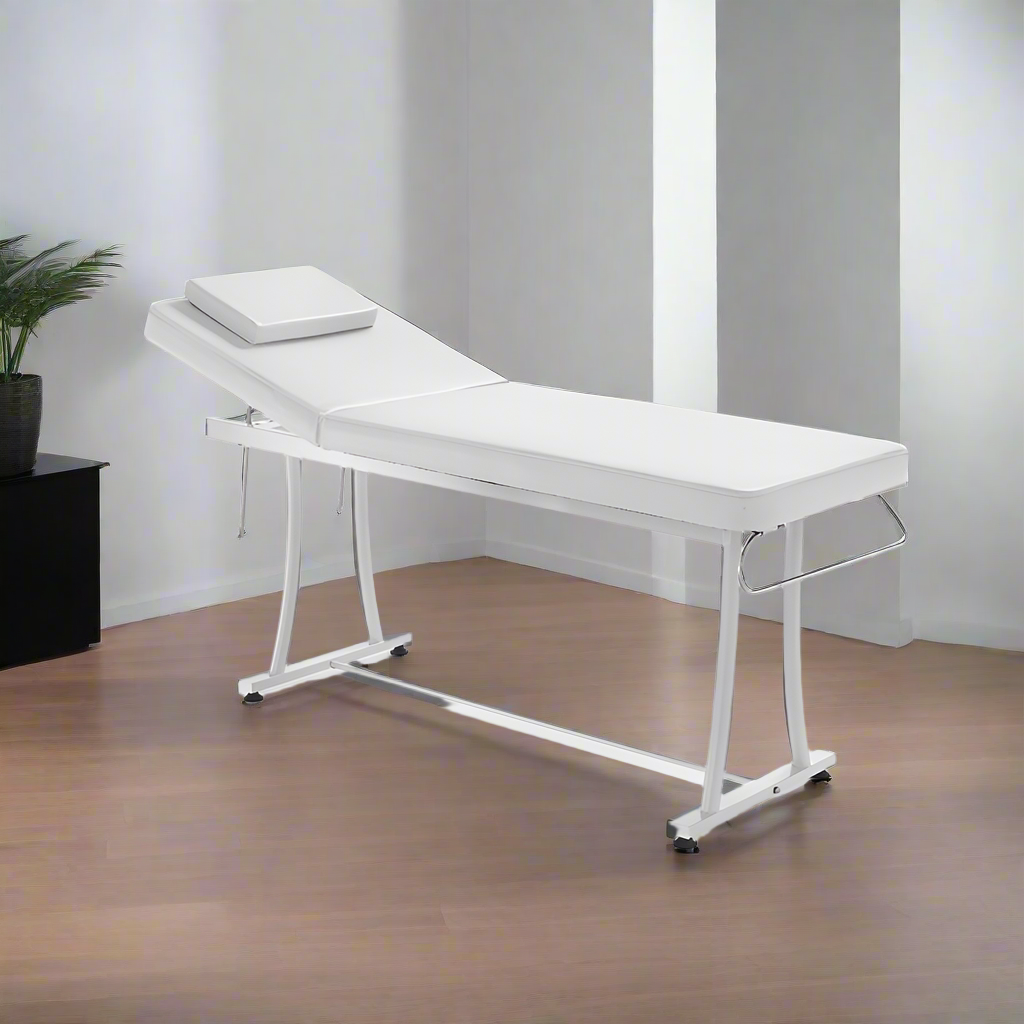 massage bed in peach colour